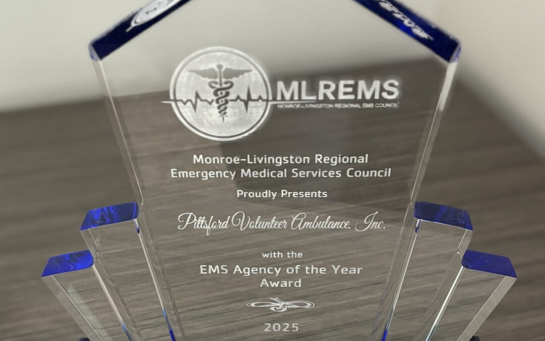 Pittsford Ambulance Receives Recognition at Regional Awards Ceremony